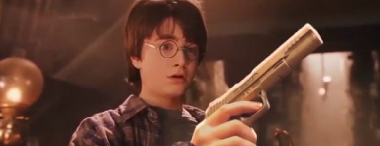 in harry potter can a wizard be killed with a gun